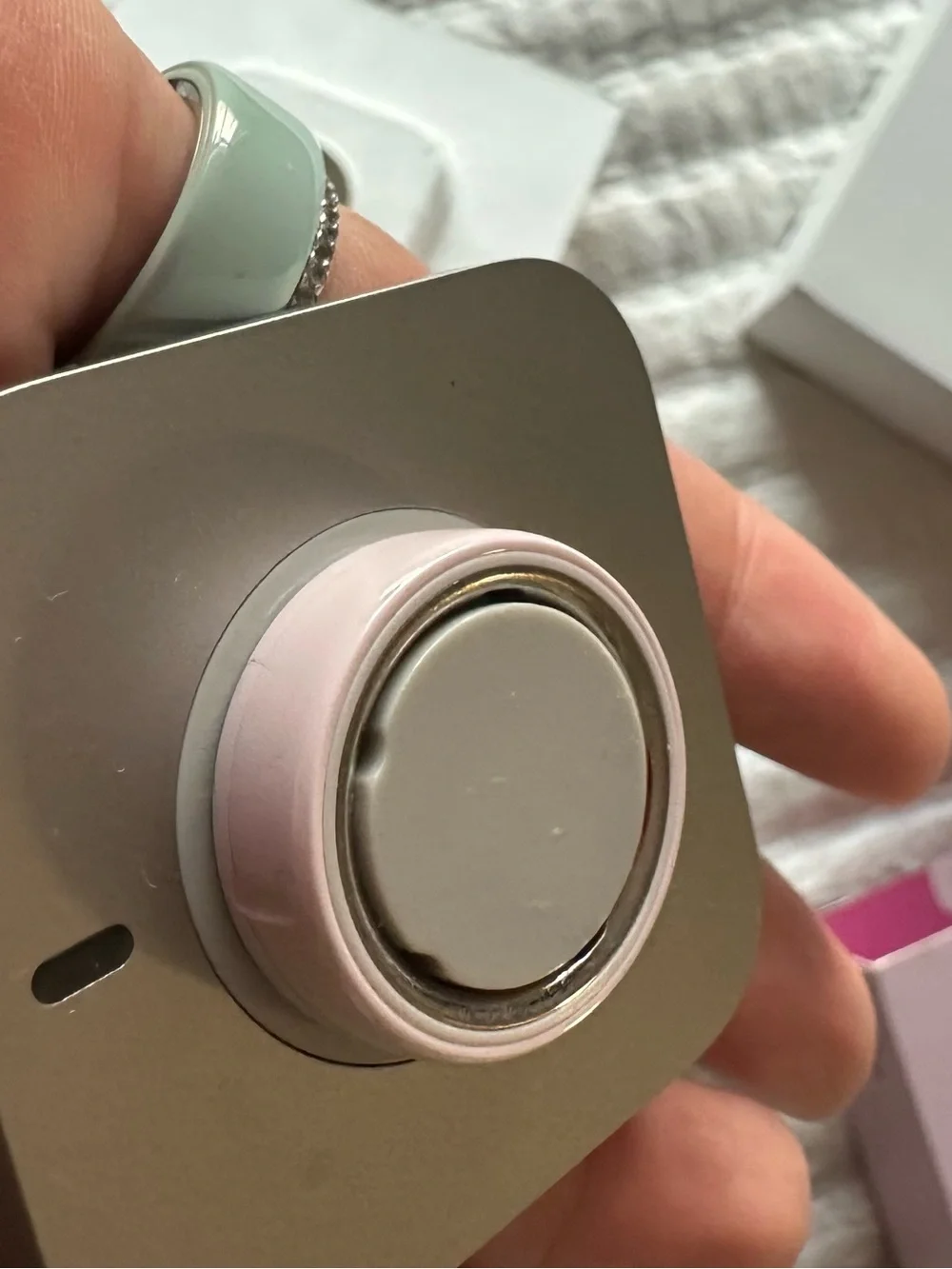 NEW Pink Petal Ceramic Oura Ring 4 Smart Wellness Ring Size 9